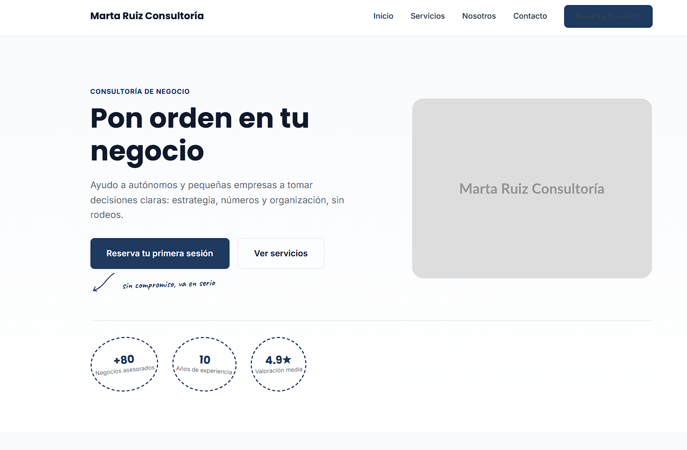 Web de Marta Ruiz Consultoría